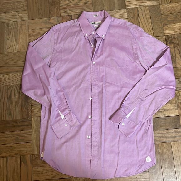 J Crew thomas mason lilac men’s button down size medium 15-15.5 worn once - Picture 1 of 6